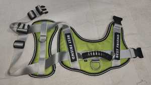 Arnés de perro antientrenamiento con diamantes genuinos en blanco, ganchillo impermeable para Ruffwear, Collar de lujo, correa de perro policía bonita de nailon - Product Image 2