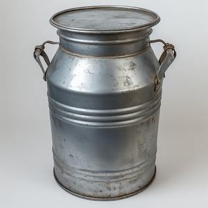 Bidons à lait galvanisés de ferme vintage, poignées solides, maison rustique, cuisine, jardin extérieur, décoration, bidon d'eau - Product Image 3