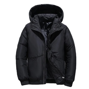 Parka de invierno de alta calidad para hombre, abrigos de plumón de pato con capucha, chaquetas acolchadas informales a prueba de viento, lona para aventuras cálidas al aire libre - Product Image 3