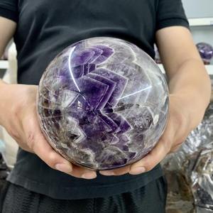 TOP QUALITY NATURAL AMETHYST <b>CRYSTAL</b> SPHERE HOME <b>DECORATIONS</b> FENG SHUI ART COLLECTIBLES PREMIUM QUALITY ETCHED CARVING MUNTAHA - Product Image 2