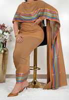 Robe Thobe pour femmes en coton soudanais 100% avec imprimé numérique, style Dobby, tissée, prix de gros