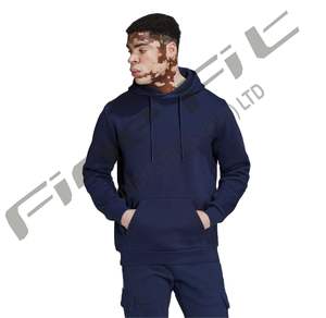 เสื้อกันหนาวมีฮู้ดแบบสวมหัวสำหรับผู้ชายเสื้อสเวตเชิ้ตแฟชั่นลำลองผ้าฝ้ายผสมสีพื้น - Product Image 2