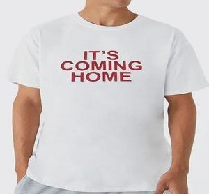 Camiseta personalizada de gran tamaño con estampado de It's Coming Home England para hombre, 100% algodón, diseños únicos, calidad premium, ajuste perfecto para cualquier - Product Image 4