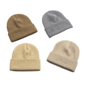 Gorro de Punto Acrílico Suave de Alta Calidad, Gorros Personalizados de Invierno, Gorro de Punto con Parche Tejido y Dobladillo - Product Image 4