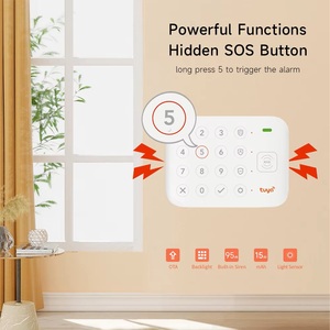 Tùy chỉnh <span class=keywords><strong>DIY</strong></span> Bàn phím báo động Hub chống trộm cuộc sống thông minh Wifi Hệ thống an Ninh với GSM mạng không dây hệ thống báo động - Product Image 5