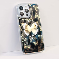 Étui de téléphone portable magnétique papillon pour iphone 15 14 pro max de cadeaux européens américains préférés des jeunes de luxe 2024 tendances