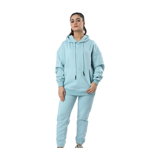 Ensemble de survêtement d'hiver léger pour femmes grandes tailles, respirant, 100% coton, séchage rapide, imprimé, nouveau design, style pantalon - Product Image 1