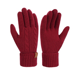 Guantes Multifunción de Invierno al por Mayor, Tejidos en Lana 100%, Color Sólido, con Pantalla Táctil y Sensor de Agujas, hasta la Muñeca - Product Image 1