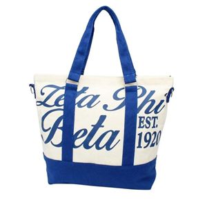 Zeta <span class=keywords><strong>phi</strong></span> Beta công suất lớn sorority của phụ nữ Canvas Tote Túi - Product Image 2
