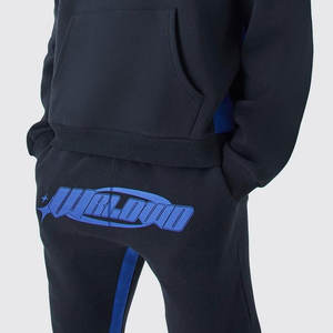 Nuevo Diseño de Logotipo Serigrafiado, Traje Deportivo Lavado al Ácido de Alta Venta, Material de Algodón de Alta Calidad, Traje Deportivo Desteñido por el Sol - Product Image 6