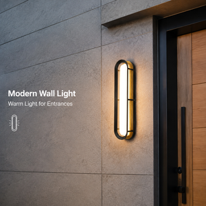 Applique murale LED acrylique décorative moderne pour extérieur, 24W, blanc chaud, IP65, étanche, pour jardin, véranda, villa, maison, hôtel - Product Image 2