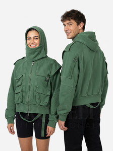 Sudaderas con Capucha Unisex de Felpa Gruesa 100% Algodón de Alta Calidad, Lisas, Personalizables, Estilo Urbano, con Bolsillo Delantero - Product Image 4