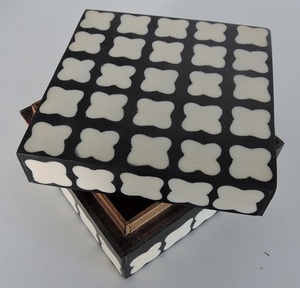 White Resin Floral Design <b>Wood</b> & Resin Handmade Gift Type Jewelry Box Jewelry Packaging <b>Wood</b> Jewelri Box <b>Wood</b> <b>Ring</b> Box - Product Image 6