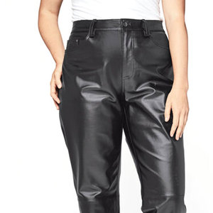 Producto más vendido, precio al por mayor, pantalones de cuero para mujer, ropa informal de alta calidad, pantalones de cuero para mujer en MOQ bajo - Product Image 5