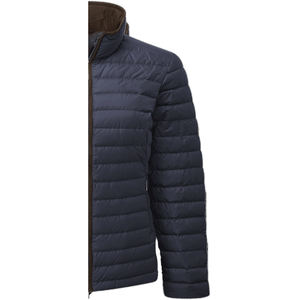 Veste matelassée en toile pour homme, col montant, fermeture éclair, qualité supérieure, vente en gros, service OEM, design personnalisé - Product Image 4