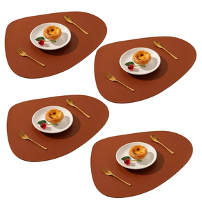 Exclusive Quality Leather Plate <b>Mats</b> Table <b>Mat</b> Dining Washable <b>Anti</b> <b>Slip</b> PU Leather with Sale Product Free Sample - Product Image 2