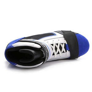 รองเท้ามอเตอร์ไซค์หนัง D-Ride Moto DRM-7061112 รุ่นปี 2025 สีน้ำเงิน ดำ ขาว สำหรับผู้ชาย กันน้ำ ระบายอากาศ แห้งเร็ว แบบสั่งทำพิเศษ - Product Image 2