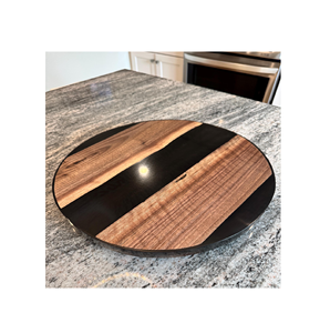 Madera y resina Lazy Susan Utensilios de cocina Mesa de comedor Uso Lazy Susan Comida Snack Fruta Uso Fabricante indio Lazy Susan - Product Image 6