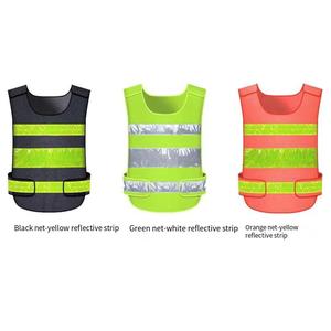 Vêtements de sécurité réfléchissants de grande taille à poches multiples avec fermeture éclair Gilet et vestes en polyester/maille 100% pour hommes en gros - Product Image 6