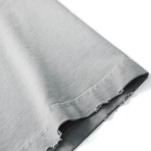 เสื้อยืดแขนสั้นพิมพ์ลาย DTG เสื้อยืดฮิปฮอปแขนสั้นผ้าคอตตอนมีน้ำหนักมาก100% ออกแบบได้ตามต้องการ - Product Image 4