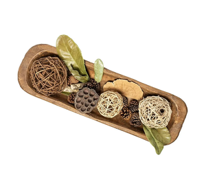 Tazón de Vela decorativa de masa de madera Natural, forma rectangular, tazón de frutas de madera hecho a mano 100%, diseño moderno, superventas - Product Image 6