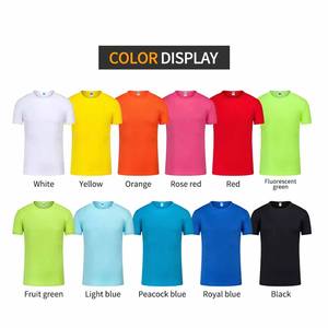 Camiseta personalizada de buena calidad 200gsm 100% algodón liso gota hombro cuello redondo hombres camiseta de secado rápido de gran tamaño para mujeres - Product Image 5