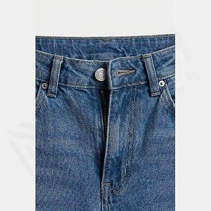Pantalon en jean unisexe ample et surdimensionné, longueur au sol, style américain, vintage, décontracté pour homme, lavage moyen, pantalon d'été personnalisé - Product Image 4
