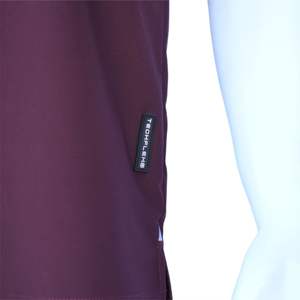 Camiseta de entrenamiento de gran tamaño Maroon Camiseta de gimnasio de rendimiento Boxy Fit, camiseta de entrenamiento y fitness duradera que absorbe el sudor y antimicrobiana - Product Image 5