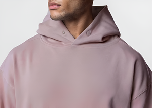 Men's Regular Fit Hooded Sweatshirt Solid Color Cotton Fleece Casual Wear Breathable Quick Dry Pocket Design Winter Style 360g - Product Image 2