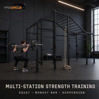 Système de musculation multi-stations Commercial Gym Rig Rack pour Squat, Barres de suspension et Entraînement en suspension