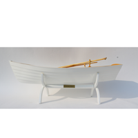 Modèle de bateau à rames à coque en clinker / Bateaux traditionnels / Bateaux à rames / Cadeau de haute qualité