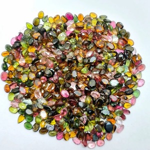 Pierre précieuse naturelle tourmaline ovale facettée 5x7 MM, certifiée, cirée/huileée, multicolores, pierre en vrac pour la fabrication de bijoux - Product Image 6