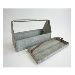 Porte-outils galvanisé polyvalent de forme ronde avec finition grise et poignée en métal, parfait pour la cuisine domestique, usage quotidien 4 en 1 - Product Image 5