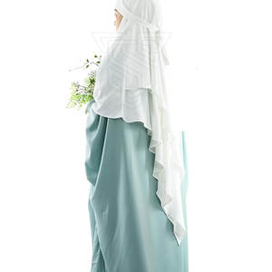 Venta al por mayor llano Hijab Color sólido Simple Ropa islámica Hijab Vestidos musulmanes para mujeres Dubai - Product Image 4