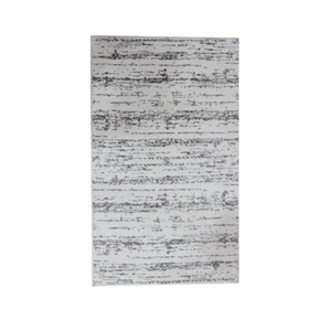 Tapis de bain et tapis de salle de bain Fiore à motif abstrait moderne, rectangulaire, en jacquard, épaisseur moyenne, beige, gris argenté, 60x100cm - Product Image 3