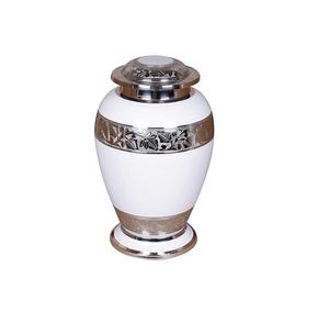 Top Modern Style <b>Metal</b> Cremation Urn With Pink <b>Spray</b> <b>Paint</b> Finishing and Paw Print Round Shape Simple Design Good Quality - Product Image 1