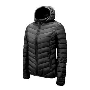 แจ็กเก็ตทรงปลาปักเป้าสำหรับผู้หญิงมีฮู้ดกันลมมีแผ่นบุฟองน้ำบางเบาสำหรับฤดูหนาวตามสั่ง - Product Image 4