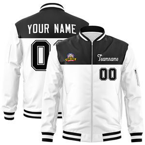 Vente en gros de vestes de baseball grande taille pour hommes manteaux d'hiver personnalisés en toile de polyester avec logo brodé OEM pour le collège - Product Image 2