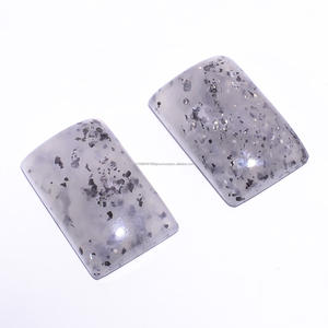 พลอยสีดำสไตล์พรีเมี่ยมทรงสี่เหลี่ยมผืนผ้าพลอยหลวมเรียบสำหรับเป็นของขวัญสุดพิเศษ - Product Image 1