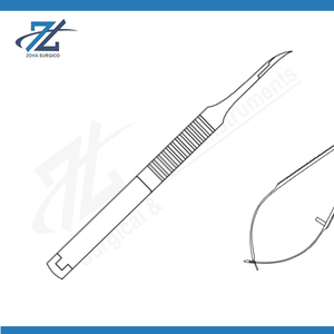 Portaagujas Microcurvo Manual Sin Retenedor, 110 mm de Largo, Acero Inoxidable Quirúrgico, Instrumentos Certificados por la CE, Hecho en Pakistán - Product Image 2