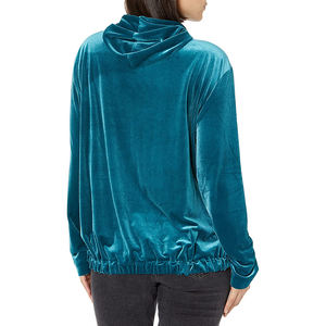 แจ๊กเก็ตสวมหัวผ้ากำมะหยี่ลำลองมีฮู้ดสำหรับผู้ชายและผู้หญิงโลโก้แบบกำหนดเองราคาโรงงานฤดูใบไม้ร่วง - Product Image 3