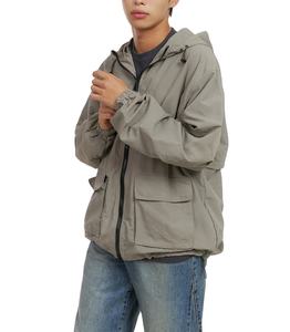 Chaqueta cortavientos personalizada informal de verano para hombre, impermeable, para entrenamiento al aire libre, con cremallera, 2026 - Product Image 3