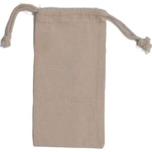 Bolsa de lino orgánico de algodón 100% ecológica promocional, pequeña bolsa de lona de muselina reutilizable con cordón, cierre de cremallera, precio barato - Product Image 5