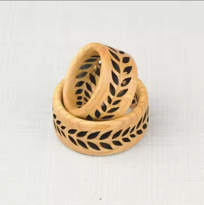 Main Élégant Dîner Serviette Anneaux Vibrant En Bois Animal Prints Ange Conceptions Brillant Polissage Résine Artisanat pour Cadeaux - Product Image 5