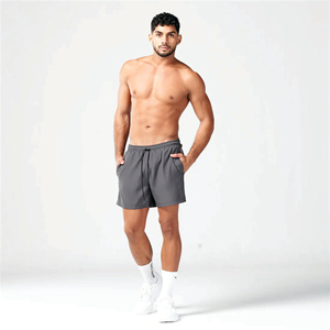 Lightweight Moisture Wicking Fabric Charcoal Essential 5 Inch Shorts with Contour Side Panels and Inner <b>Mesh</b> <b>Pants</b> - Product Image 1