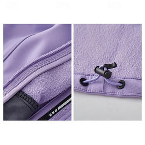 Veste de randonnée respirante en tricot pour femmes avec poches utilitaires, vêtements de sport légers et extensibles, vêtements softshell pour femmes - Product Image 6