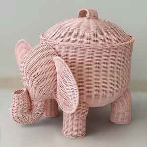 Best pick animal design hamper <b>basket</b> <b>woven</b> rattan storage <b>baskets</b> for children girls accessories - Product Image 6