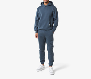 Manufacturer Breathable Custom Unisex Stacked Pants Sweatsuit Sweatpants and Hoodie Set Flared Tracksuit - Product Image 2