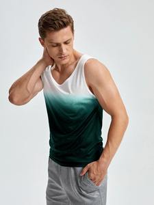 Débardeur décontracté de haute qualité à séchage rapide pour hommes, vêtements de sport d'été avec manches sans couture, motifs de couleur unie pour l'entraînement et la course à pied - Product Image 5