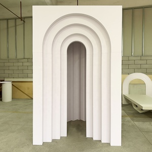 Panneau de fond de scène de mariage à LED de luxe personnalisé Décoration de scène en acrylique avec lumière chaude <span class=keywords><strong>pour</strong></span> événement et réception - Product Image 3